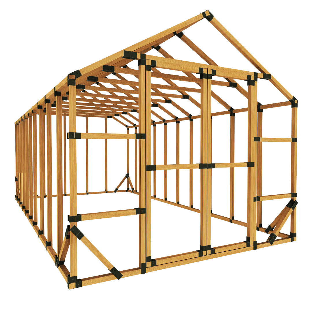 10X20 Standard Storage Shed Kit