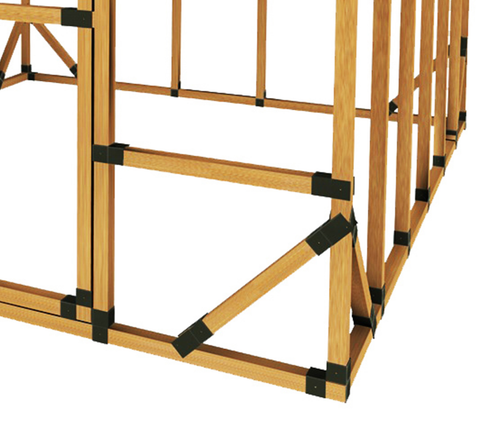 Extra angled corner bracing – Framing Made Easy