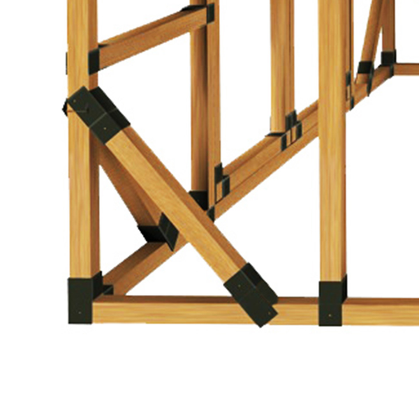 Extra angled corner bracing – Framing Made Easy