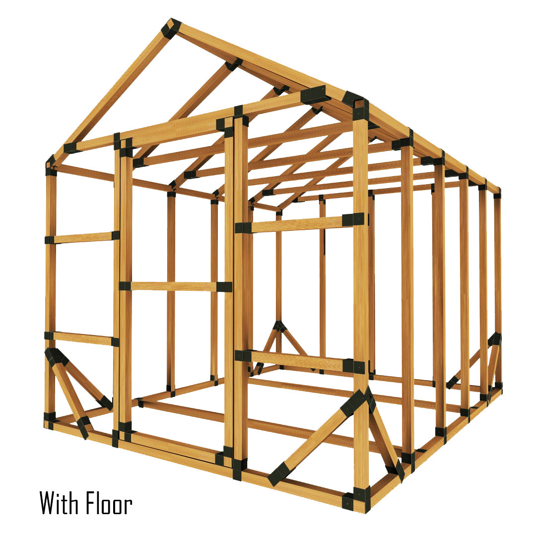 8X10 Standard Storage Shed Kit